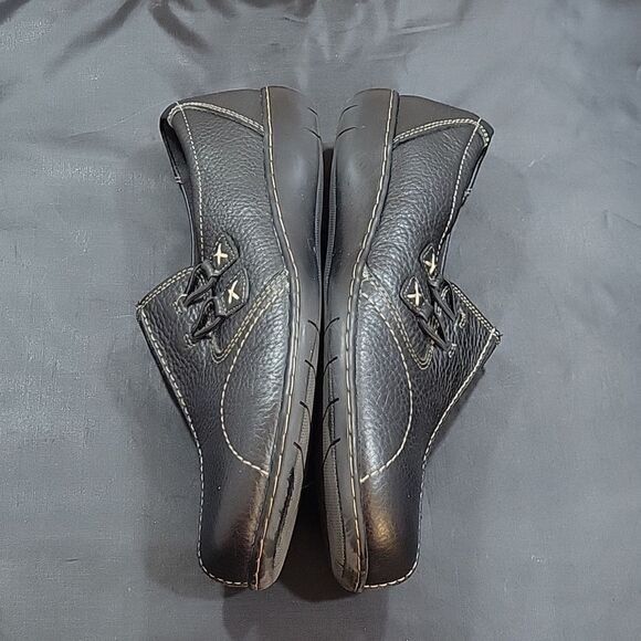 CLARKS COLLECTION ROUND TOE SLIP-ON WOMEN"S FLAT SHOE - Picture 5 of 15